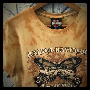 Harley Davidson bedazzeled t-shirt